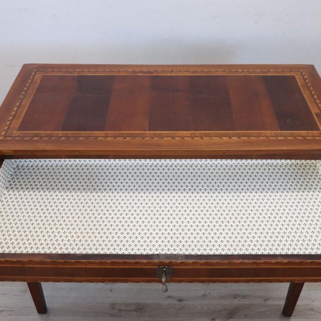 Antique Inlay Walnut Writing Desk, 1800s For Sale - Image 17 of 18