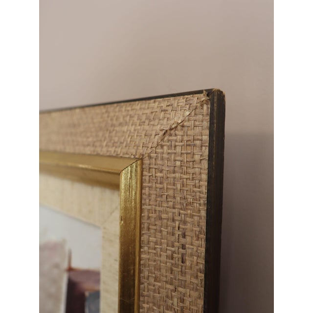 Textile Mid-Century Modern 'Sunlit Parlour' Vintage Swedish Expressive Interior Oil Painting, Framed For Sale - Image 7 of 12