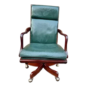 Handcock and Moore Swivel and Rocker Leather Office Desk Chair