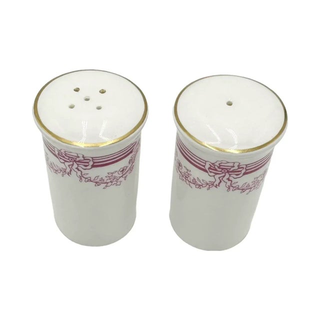 Mid 20th Century Vintage 5-Star Hotel Ritz London Porcelain Royal Doulton Salt & Pepper Shakers- a Pair For Sale - Image 5 of 12