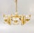 Scandinavian Chandelier in Brass and Glass from Orrefors, 1960s, in Very Good conditions. Designed 1960 to 1969 This piece...