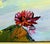 Maya Eventov Original Painting on Canvas Custom Framed Lily Pads For Sale - Image 11 of 13