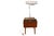 Unique and rare Mid-Century Modern Model 4634-L side table with lamp and planters designed by George Nelson for Herman...
