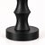 Late 20th Century Late 20th Century Sculptural Matte Black Table Lamps With Linen Shades - A Pair For Sale - Image 5 of 8