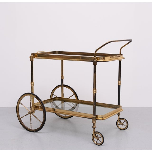 Brass Bar Trolley, France, 1950s For Sale - Image 9 of 10