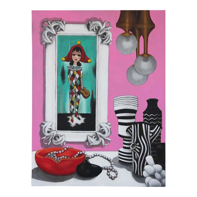 “Big Eyes Still Life” Contemporary Still Life Acrylic Painting by Scott Woodard For Sale