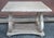 Mid 20th Century White Washed Two Tiered Side Table With Scroll Details For Sale - Image 4 of 7
