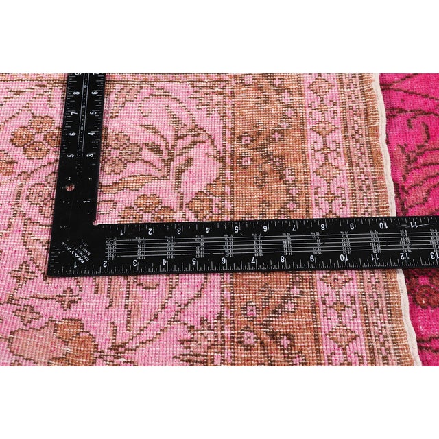 Textile Vintage Turkish Pink Sivas Rug, 04'07 X 07'00 For Sale - Image 7 of 10