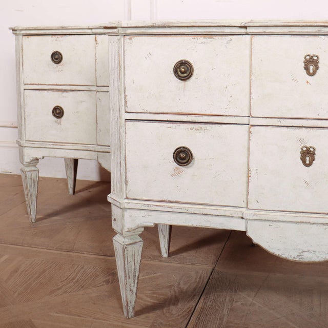Swedish Breakfront Commodes, Set of 2 For Sale - Image 3 of 11
