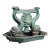 19th Century Dolphin Form Cast Iron Boot Scrape in Verdigris For Sale