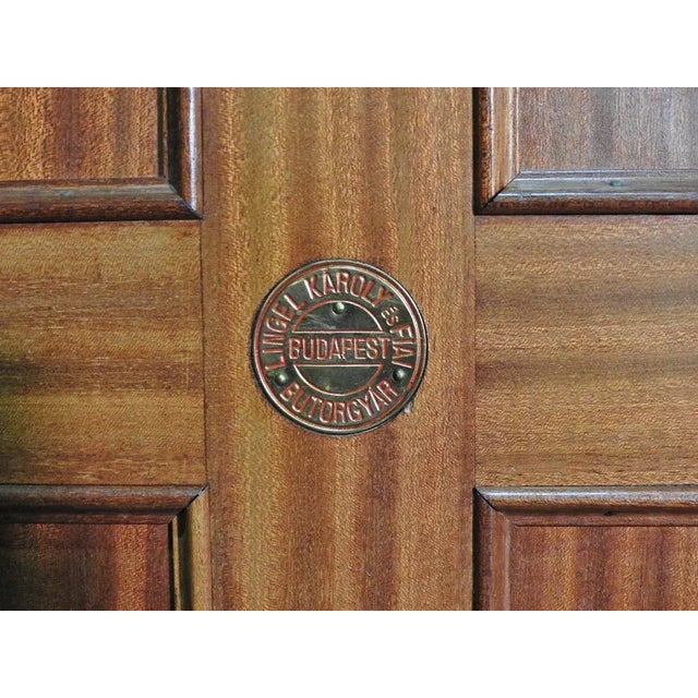 Late 19th Century Monumental French Inlaid Rosewood Bronze Figured Vitrine China Cabinet For Sale - Image 5 of 11