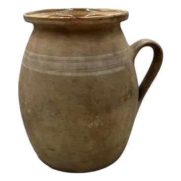 Antique Hungarian Glazed Terracotta Vessel For Sale