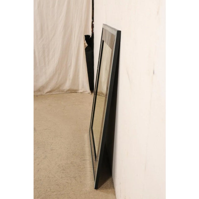Sleek Black Artisan Mirror For Sale In Atlanta - Image 6 of 10