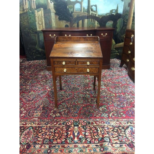 Antique Plantation Desk, Rustic Walnut Desk For Sale - Image 6 of 13