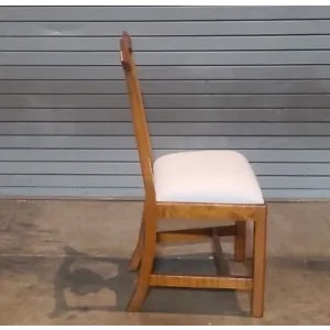Brown Eldred Wheeler Chippendale Style Tiger Maple Dining Chairs Bench Made - Set of 8 For Sale - Image 8 of 13