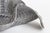 Ceramic Vintage Biomorphic Snakeskin Embossed Ceramic Bowl, Gray, Charcoal, White For Sale - Image 7 of 11