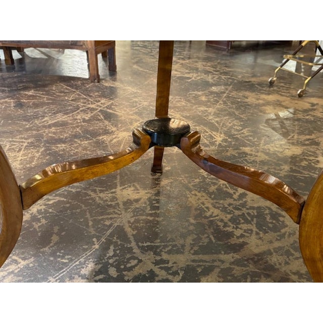 19th Century Walnut Biedermeier Center Table For Sale In Dallas - Image 6 of 6