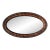 Antique Oval Wood Wall Mirror For Sale