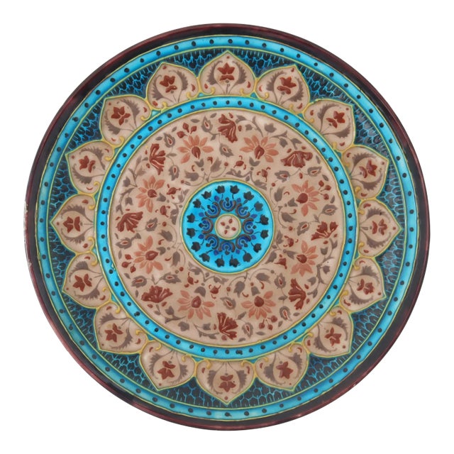 Art Deco French Jules Vieillard Plate For Sale