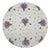Pistils Small Bouquet Vegan Leather Round Pebble Placemat, Set of 4 For Sale