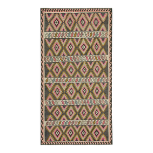 Vintage Northwest Persian Kilim in Polychromatic Diamond Patterns by Rug & Kilim