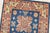 Textile Kazak Runner 2’7” X 7’8” Blue Wool Tribal Hand-Knotted Oriental Rug For Sale - Image 7 of 14