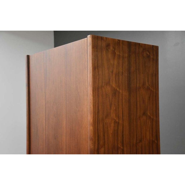 1960s 1960s Walnut Tall Armoire Dresser by Barzilay For Sale - Image 5 of 14