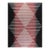 6x9 Black Flat Weave Wool Hourglass Motif Geometric Modern Carpet Rug For Sale