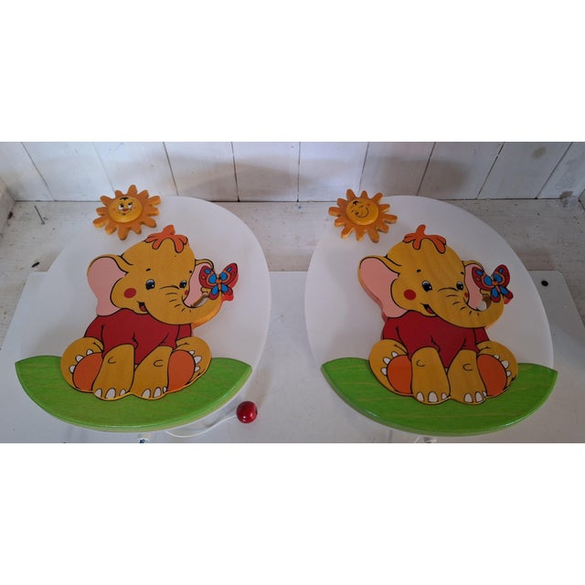 Vintage Italian Children's Room Wall Lamps by Aracne, 1990s, Set of 2 For Sale - Image 3 of 7
