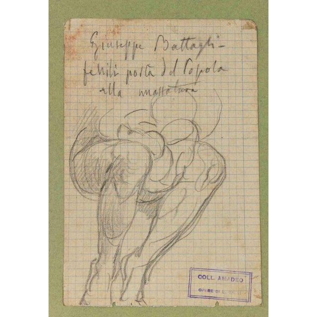 Anatomical studies is an original artwork realized by Luigi Galli in the late 19th Century. Pencil drawing on paper. The...