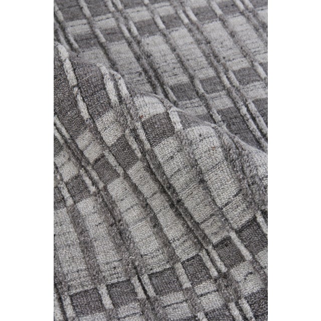 2020s Exquisite Rugs Caudry Hand Loom Wool Dark Gray - 10'x14' For Sale - Image 5 of 8