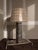 1980s 1980s Marble Column Table Lamp With Capiz Shell Grid Shade For Sale - Image 5 of 5