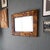 Vintage Tortoise Shell Burnt Bamboo Bevelled Mirror For Sale - Image 10 of 15