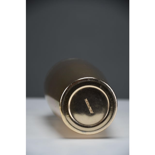 Mid-Century Modern Italian Gold Aluminum Martini Cocktail Shaker, 1960s For Sale - Image 6 of 10