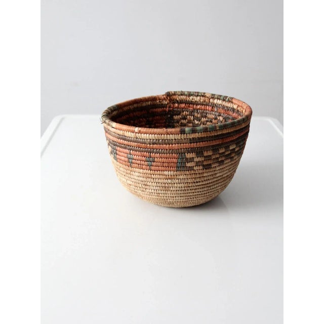 Vintage Coiled Basket For Sale - Image 9 of 12