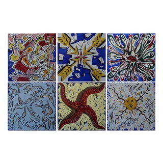 Terres d’Espagne Ceramics after Salvador Dali, Set of 6 For Sale
