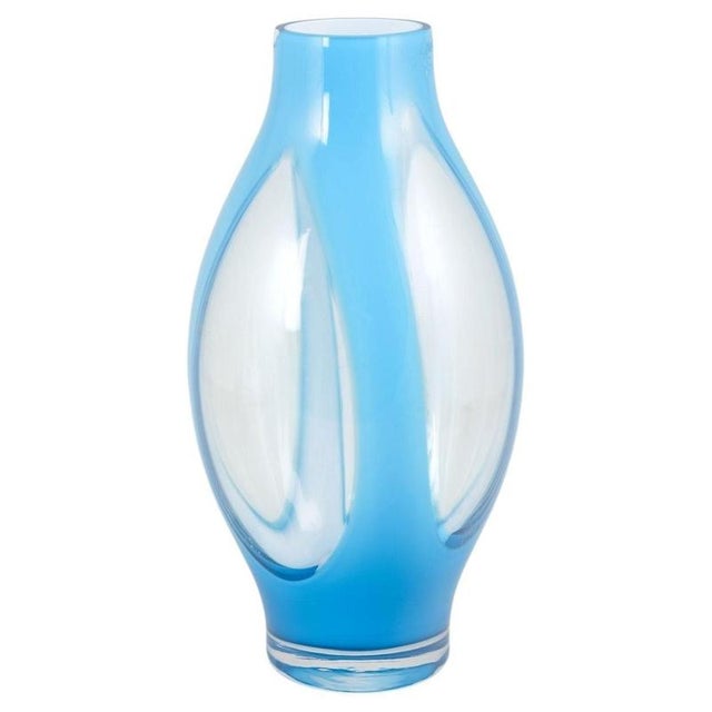 Monumental Art Glass Vase by Books Glas, Kosta, Sweden, 20th Century For Sale - Image 5 of 5
