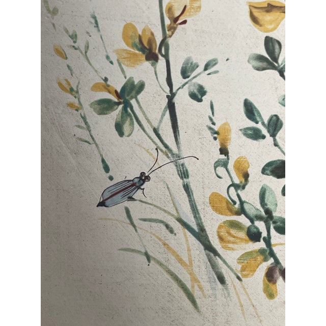 1900 - 1909 Early 20th Century Italian Florentine Handpainted Tray With Flowers Bird Butterfly For Sale - Image 5 of 5