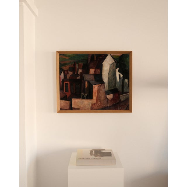 Lutz Voigtmann, House Ensemble, 1960s, Oil on Canvas For Sale - Image 7 of 7