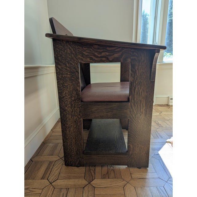 Stickley Arts & Crafts chair in the Charles P. Limbert cafe chair Solid quartersawn oak wood and sturdy. Some marks on...