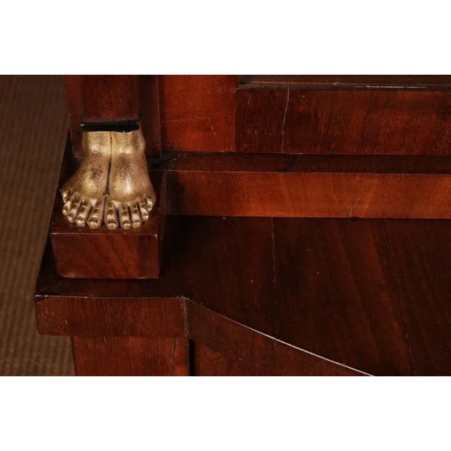 19th Century French Empire Style Mahogany Vitrine For Sale - Image 6 of 11