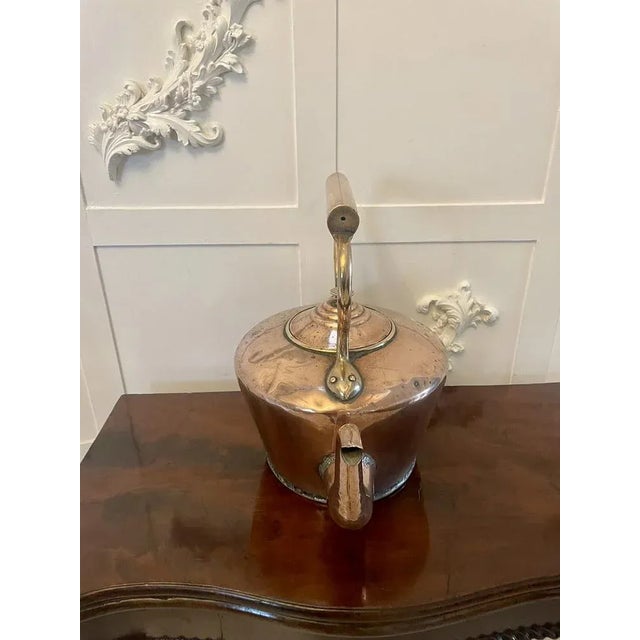 Large Antique George III Copper Kettle, 1800 For Sale - Image 9 of 11
