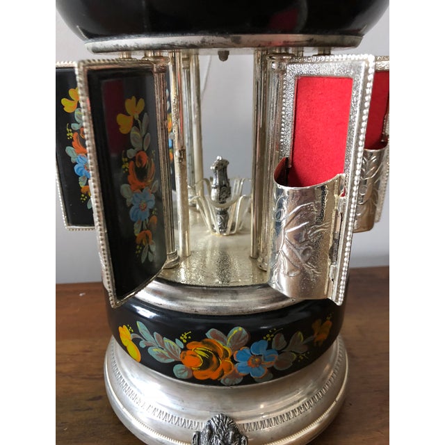 Vintage Italian Cigarette Lipstick Reuge Music Box Carousel Chairish