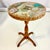 1950s Vintage Folk Art Boho Chic Lucite Encased Semi-Precious Stones Drinks Table With Butterfly Design For Sale - Image 12 of 17