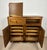 Wood French Provincial Oak Server Cabinet With Sliding Shelves, Early 20th Century For Sale - Image 7 of 15