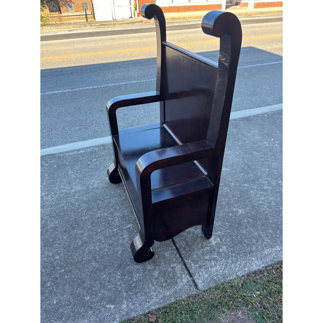 1940s Empire Style Hall Bench For Sale - Image 4 of 5
