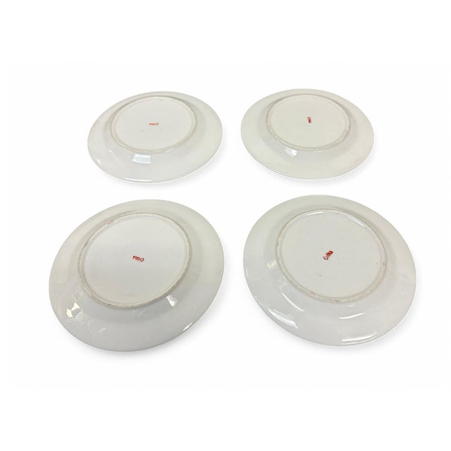 Ceramic Early 20th Century Chinese Mille Fleur Desert Plates, 1890-1919- Set of 9 For Sale - Image 7 of 9