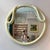 Glass Vintage Circular Cream Swan Mirror For Sale - Image 7 of 8