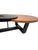Large Biomorphic Kidney Shaped Two-Tone Mahogany & Black Coffee / Cocktail Table For Sale In New York - Image 6 of 18