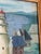 Vintage Modernist Coastal Seascape With Lighthouse For Sale - Image 9 of 10